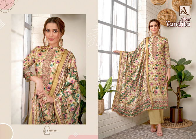 Alok Vandita Fancy Casual Wear Pashmina Wholesale Dress Material Collection